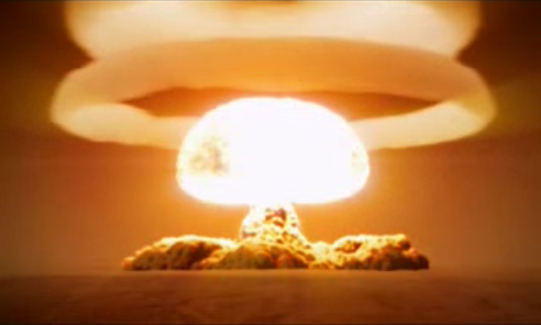 The picture featured above is the explosion of the nuclear bomb which is 